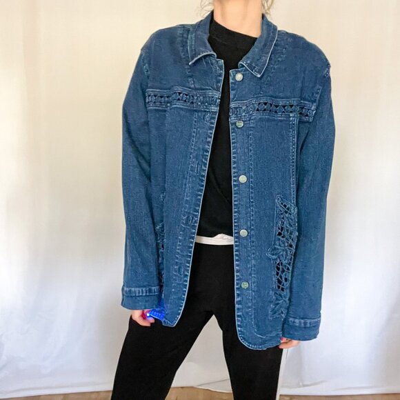 Draper’s & Damon’s Soft Stretch Denim Embellished Jacket - Picture 5 of 8